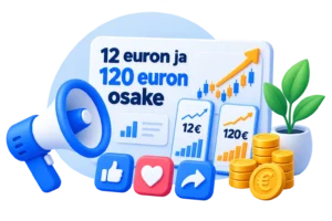 12 euron ja 120 euron osake